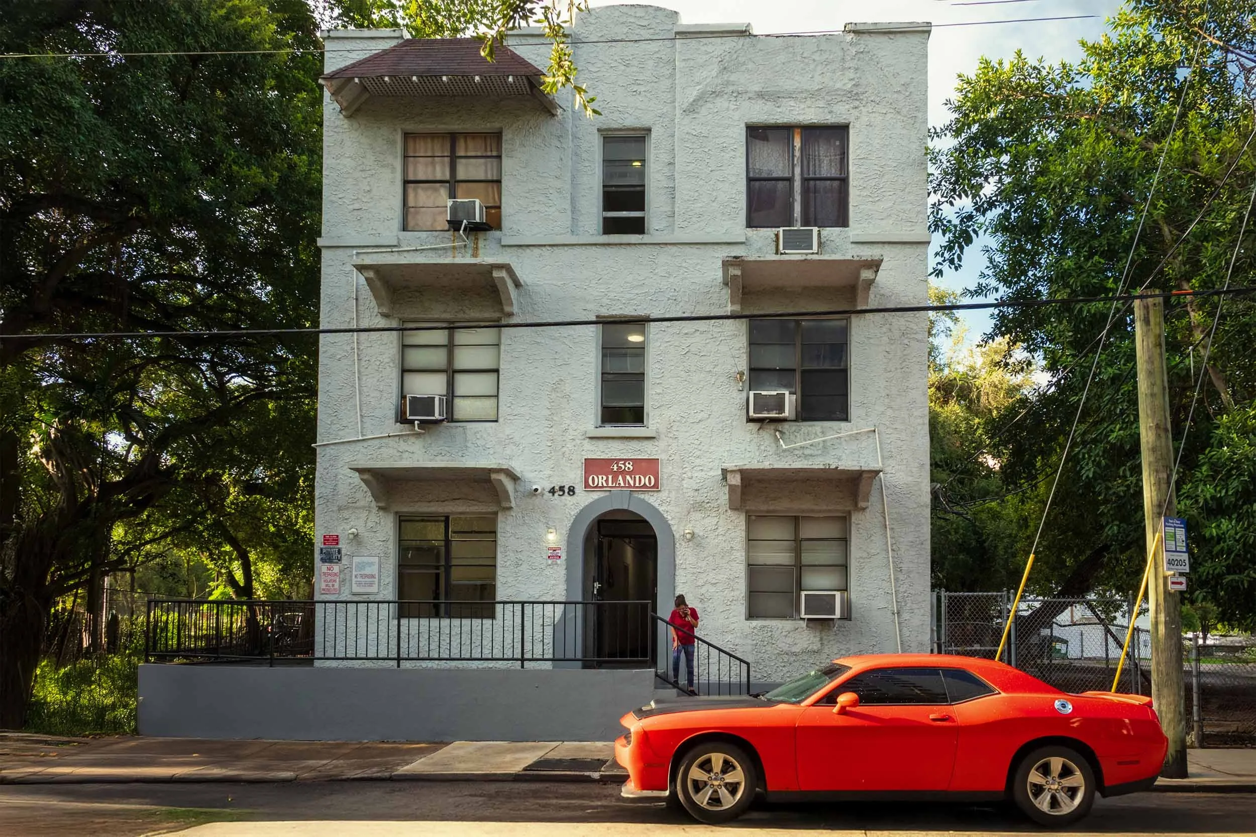 Masonry apartment building on Orlando Street