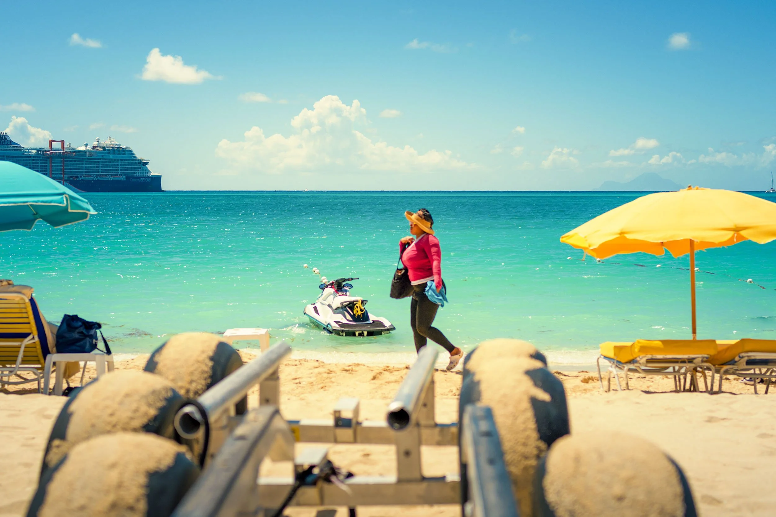 Beach  vendor in Philipsburg Sint Maarten