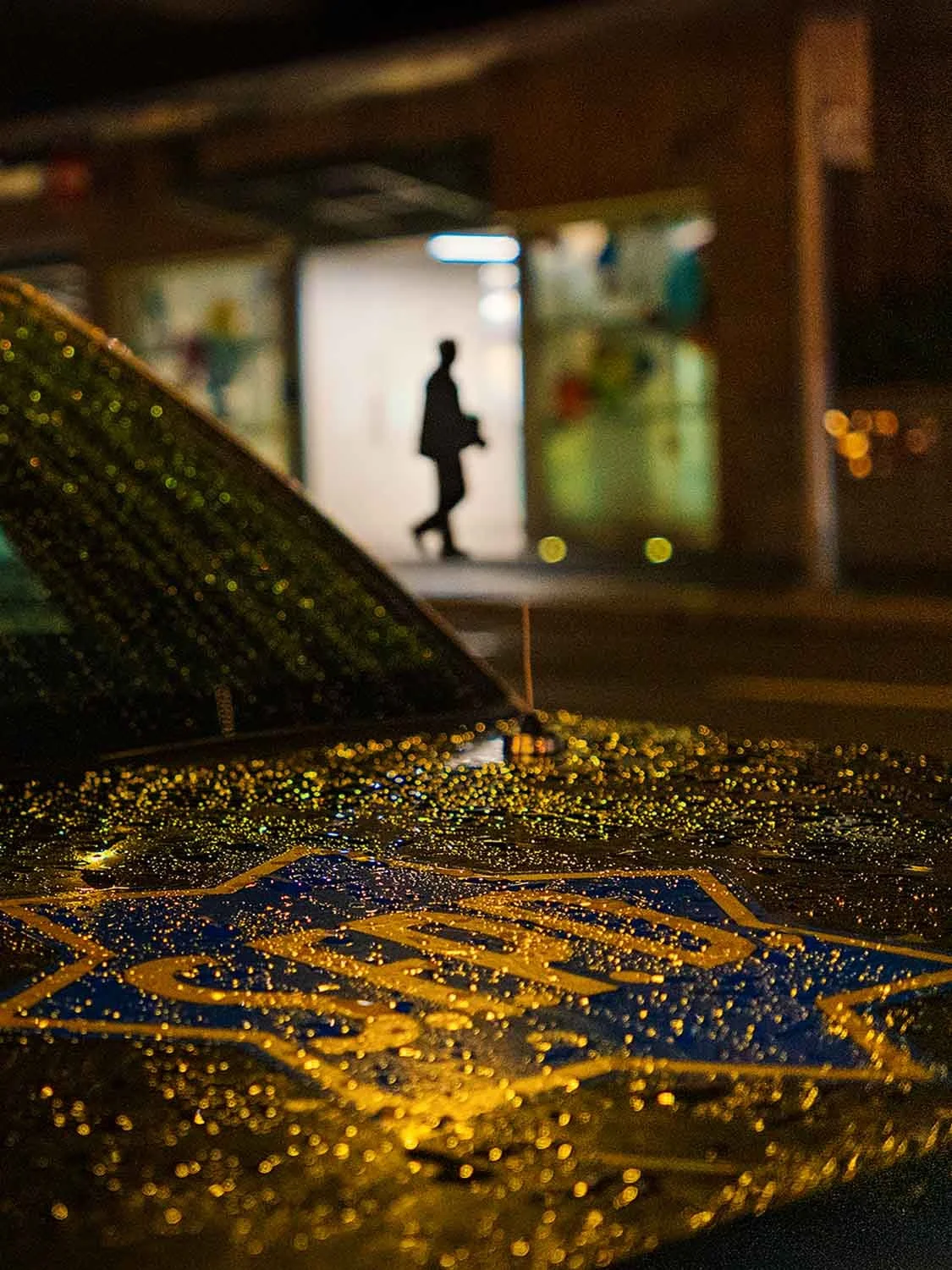 Car reflection street photography in downtown San Fransisco