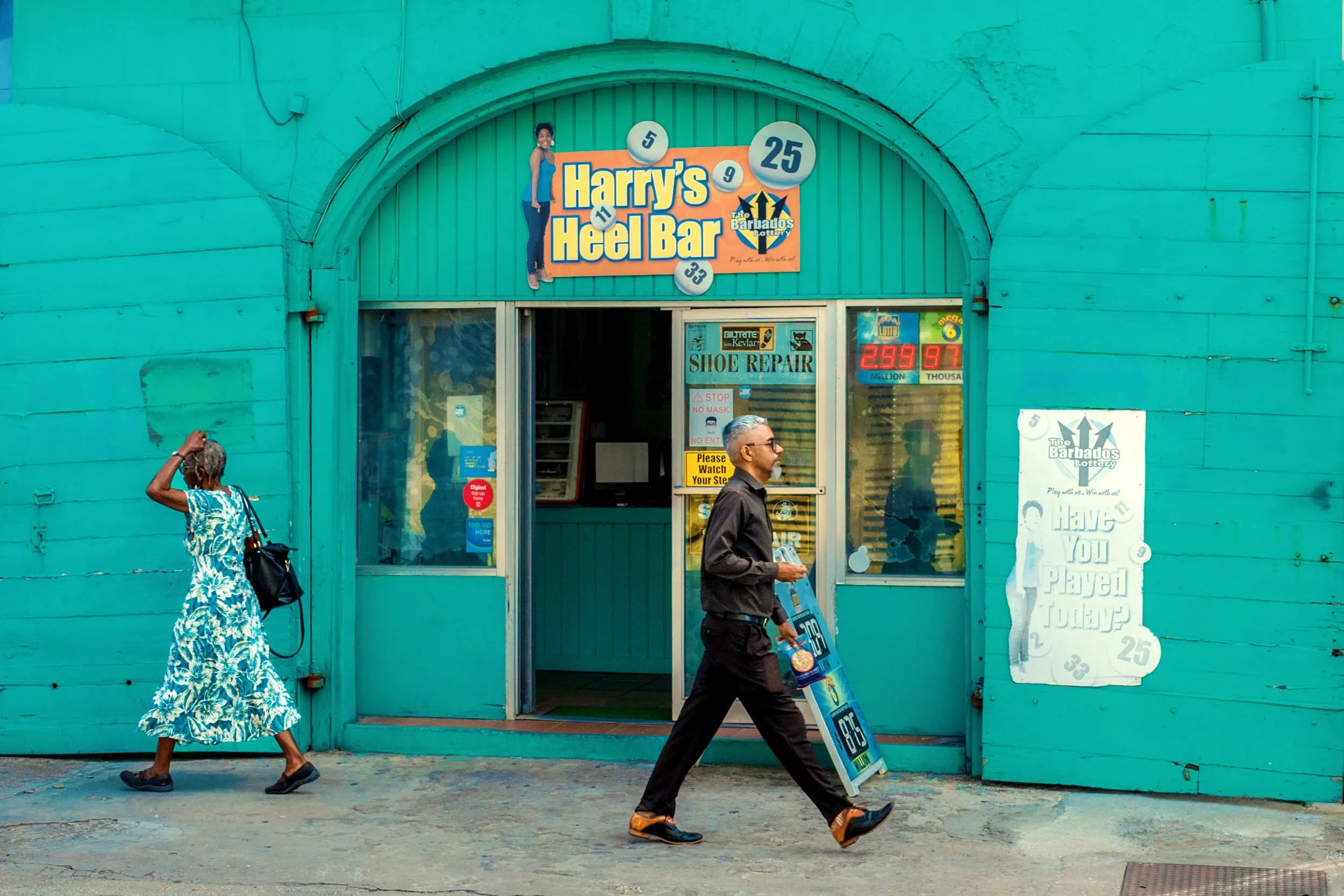 Harry's Heel bar in Bridgetown, Barbados