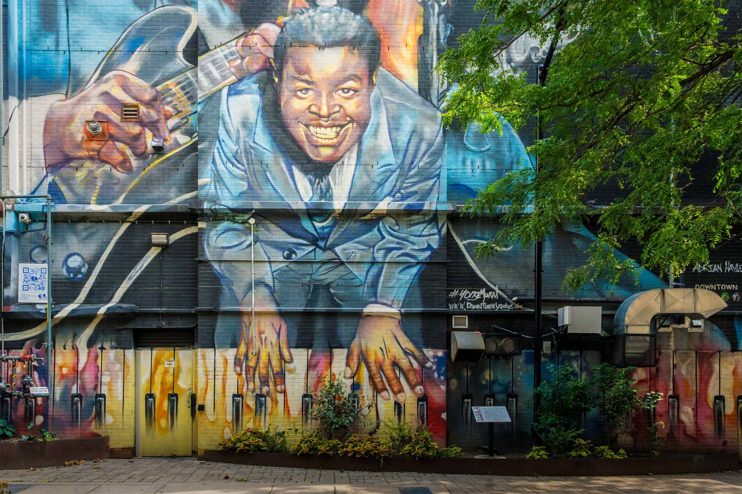 Urban art on Yonge Street in downtown Toronto