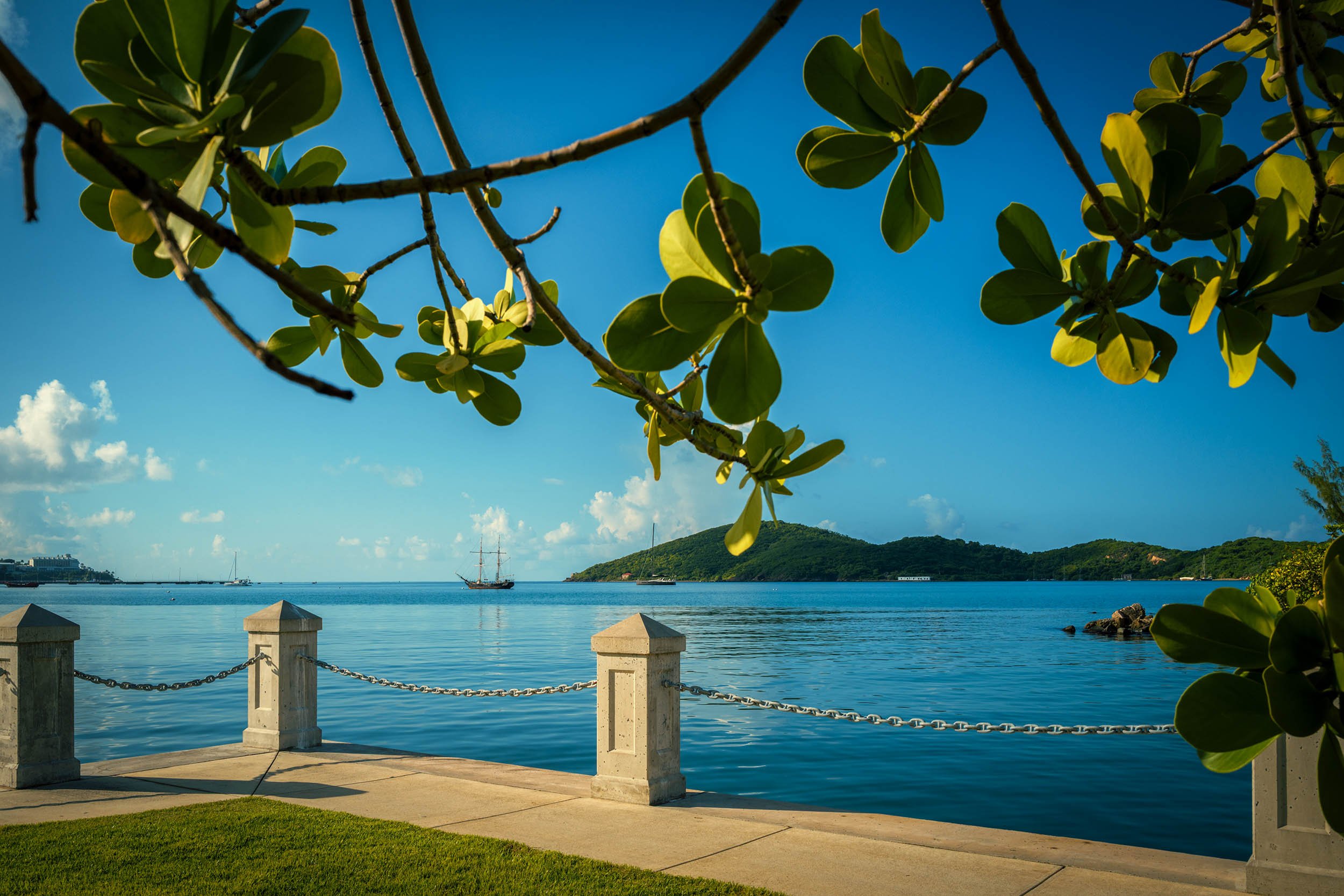 Sail boat in St Thomas USVI
