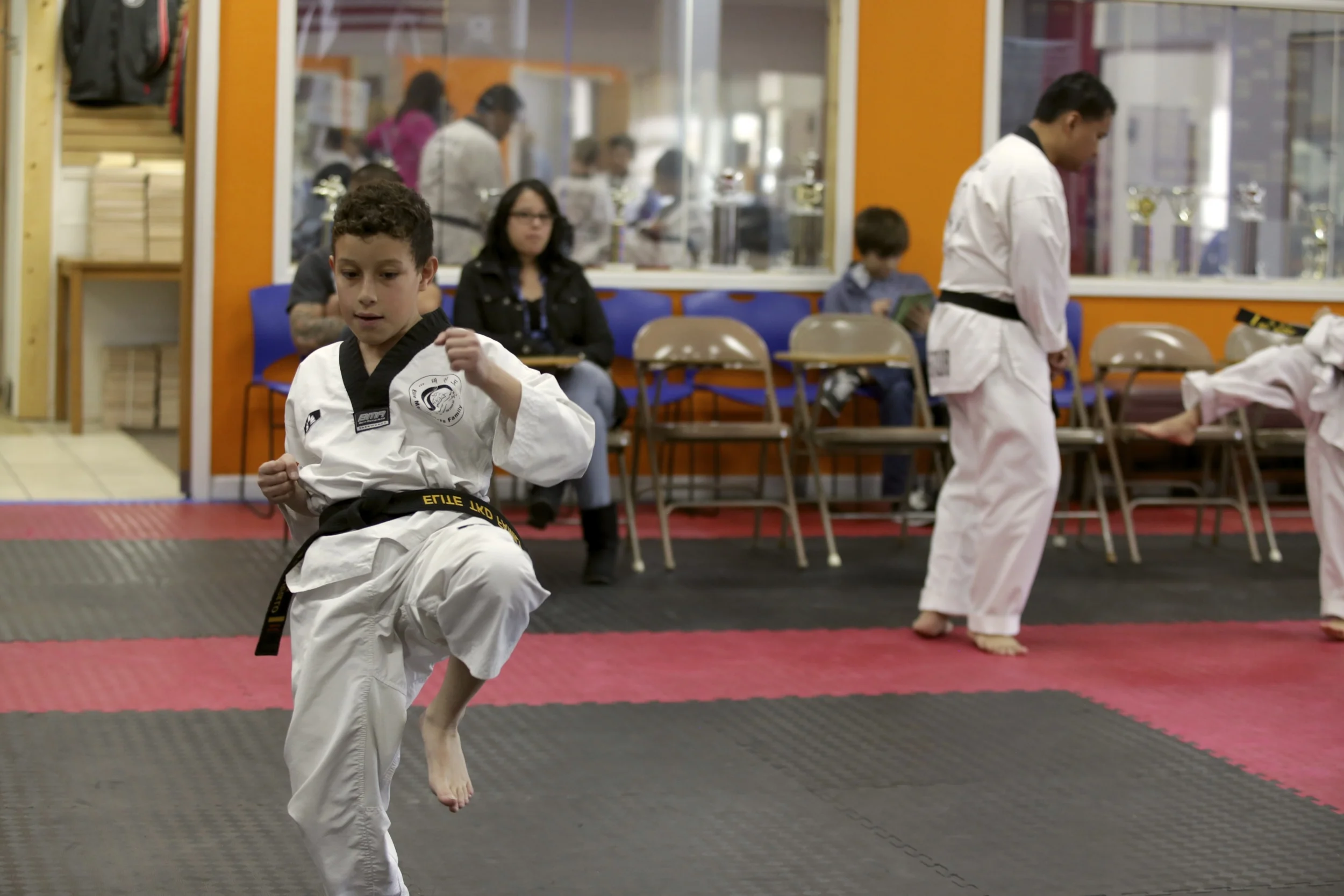 Alone in a room with many, each individual prepares mind and body.