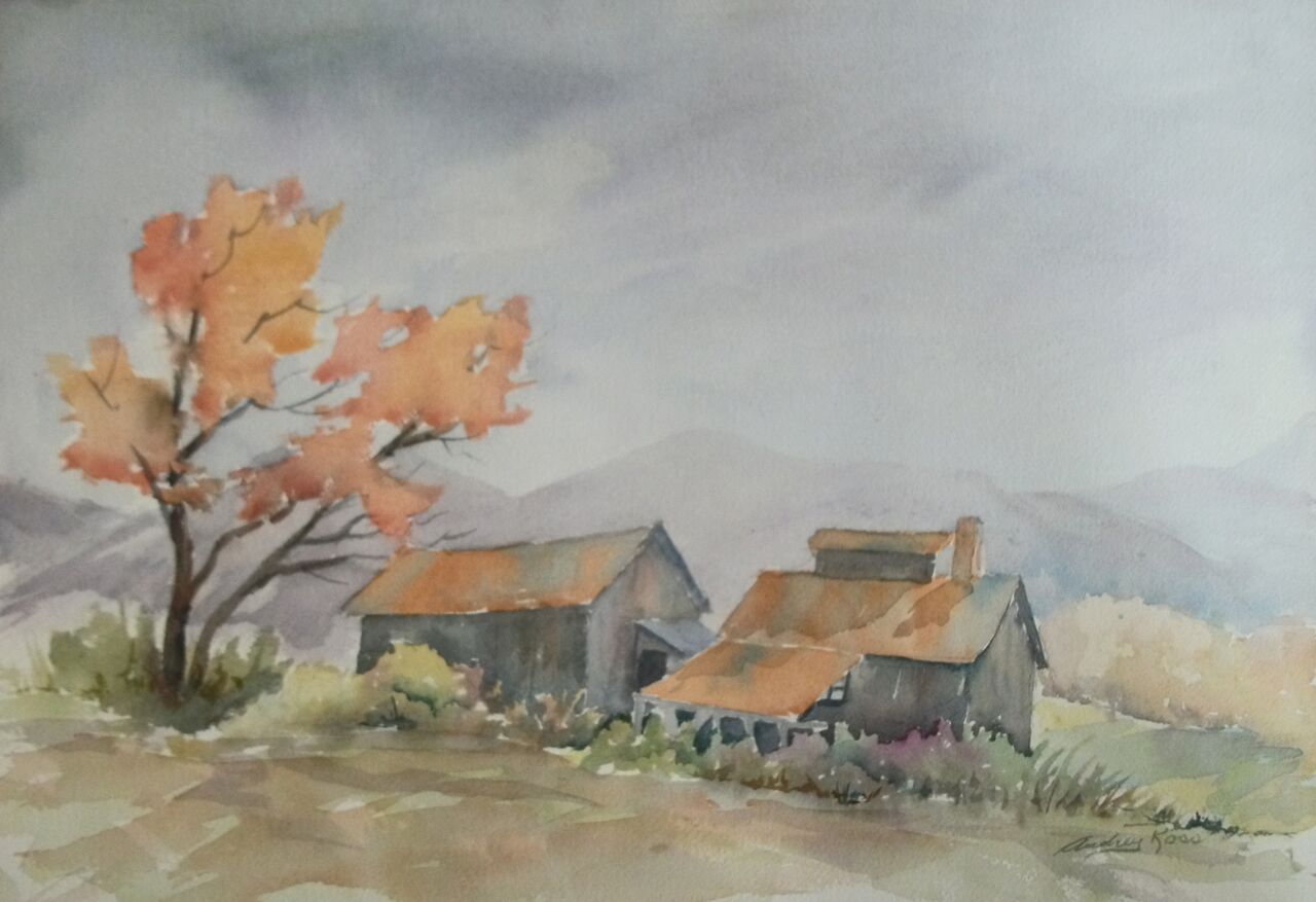 Watercolour by Audrey Ross, Tweed Studio Tour