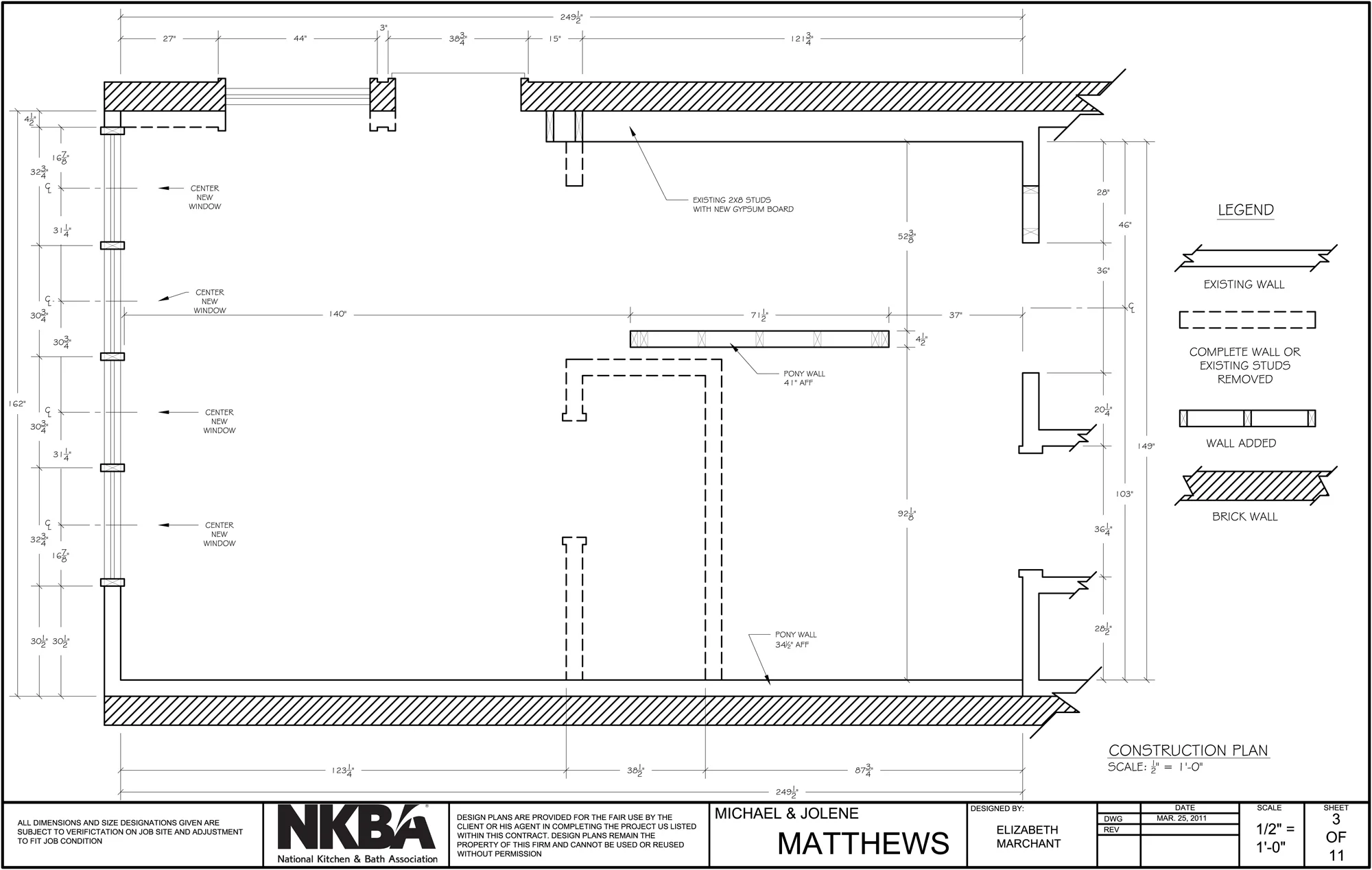 This is the Federal Style Kitchen I designed for the National Kitchen and Bath Association (NKBA) 2010/2011 Student Competition. Skills Demonstrated -AutoCAD -Photoshop (For rendering) -Kitchen Planning