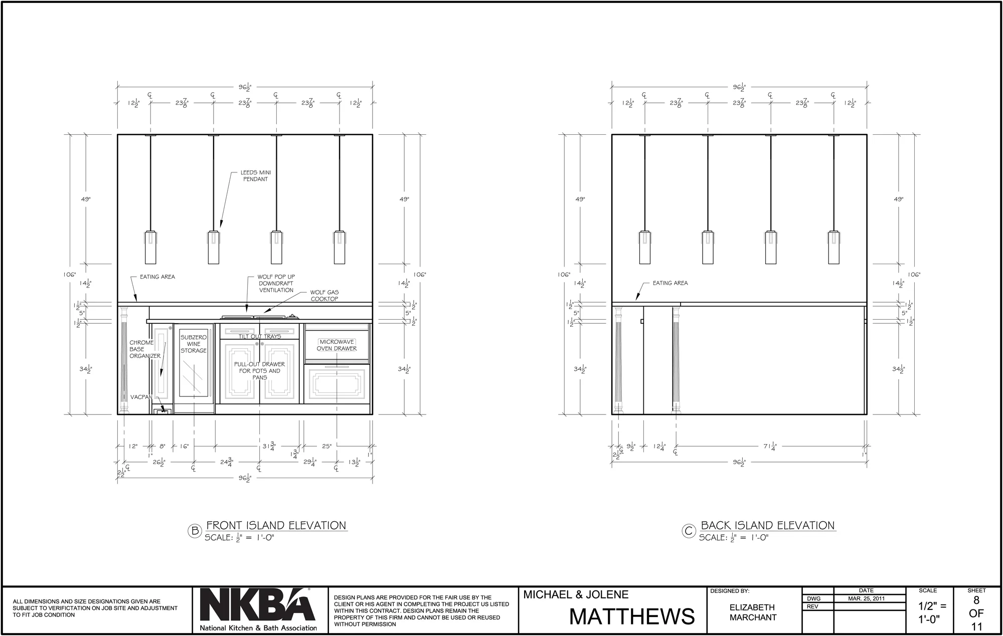 This is the Federal Style Kitchen I designed for the National Kitchen and Bath Association (NKBA) 2010/2011 Student Competition. Skills Demonstrated -AutoCAD -Photoshop (For rendering) -Kitchen Planning
