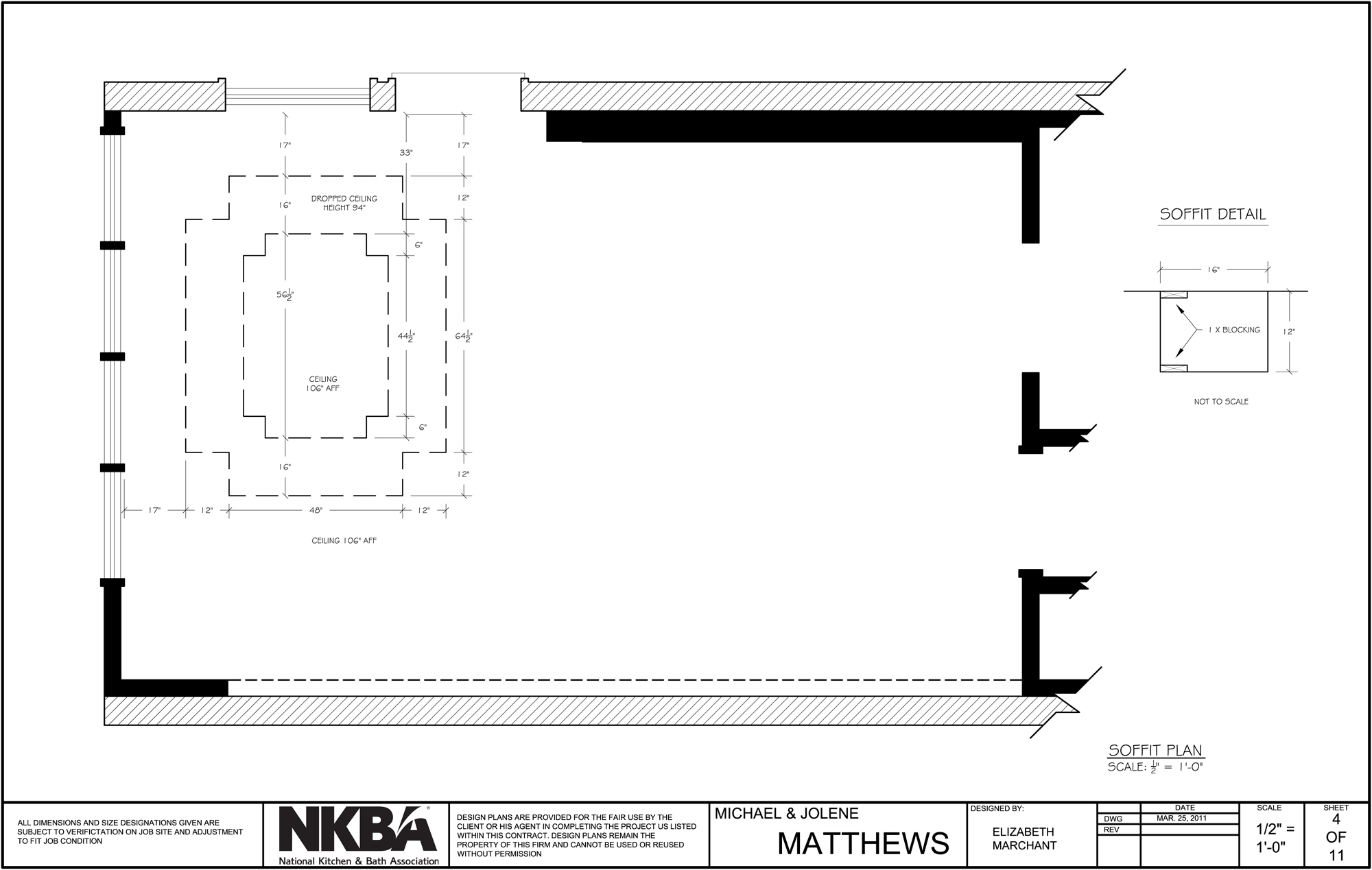 This is the Federal Style Kitchen I designed for the National Kitchen and Bath Association (NKBA) 2010/2011 Student Competition. Skills Demonstrated -AutoCAD -Photoshop (For rendering) -Kitchen Planning