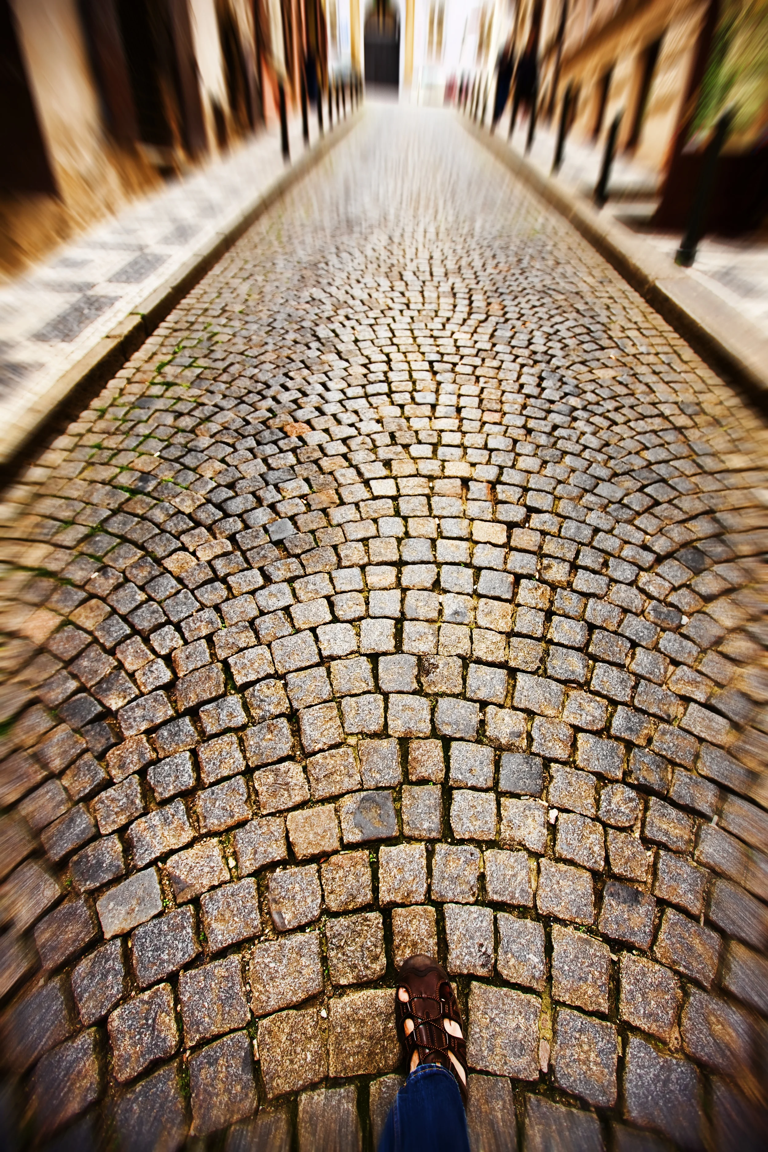 Streets of Mala Strana of the Lesster Town in Prague, Czech Republic