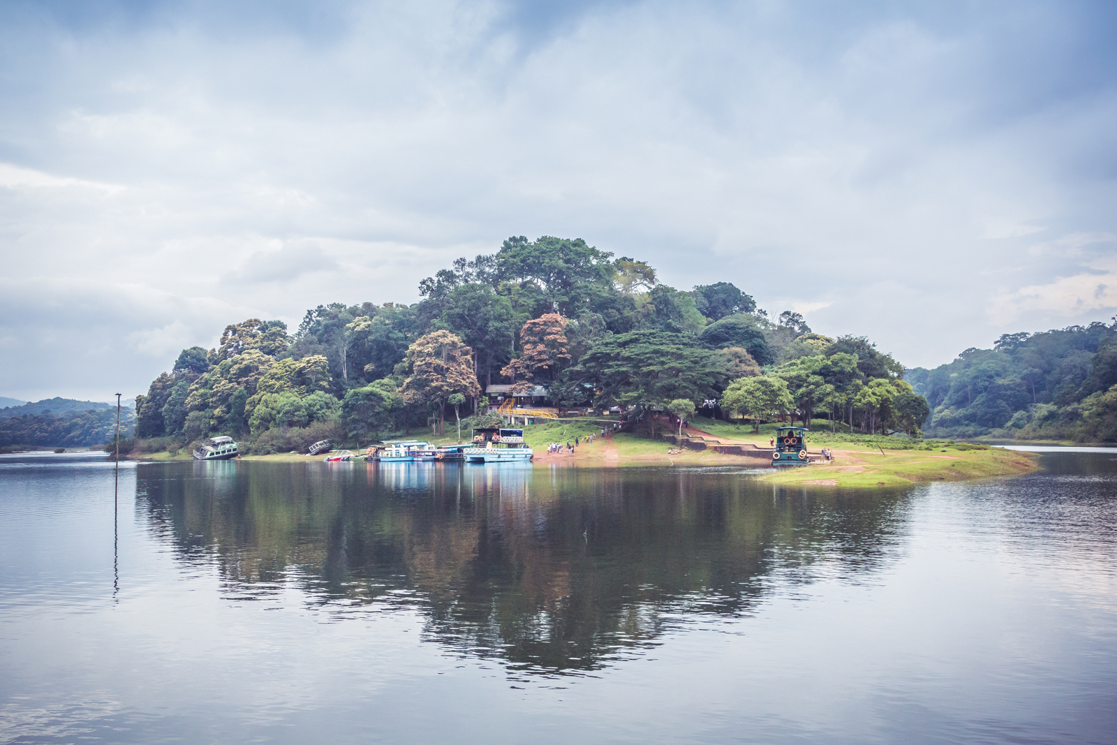 Boating on Periyar Lake