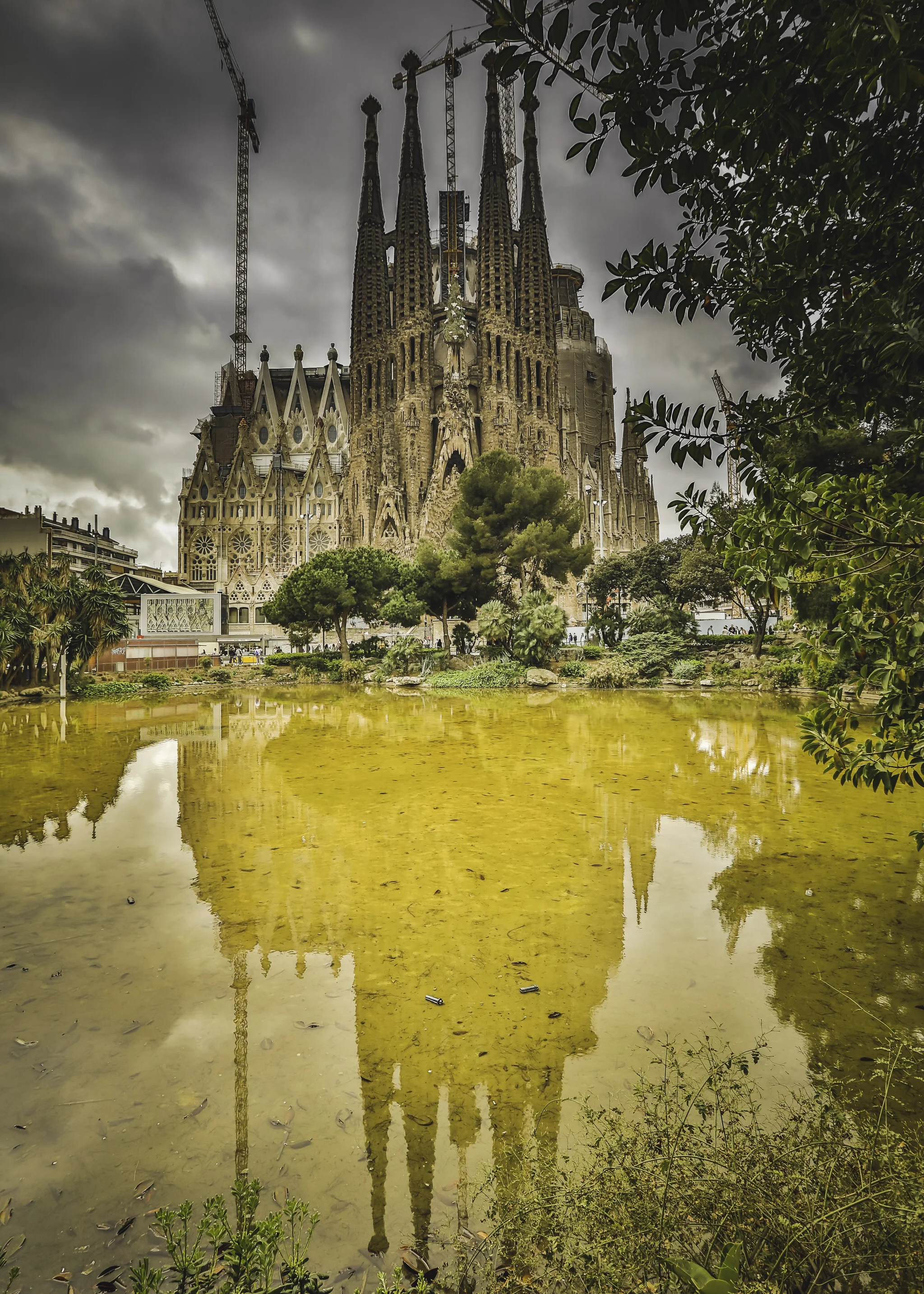 La Sagrada Familia - the famous Gaudi designed church in Barcelona 