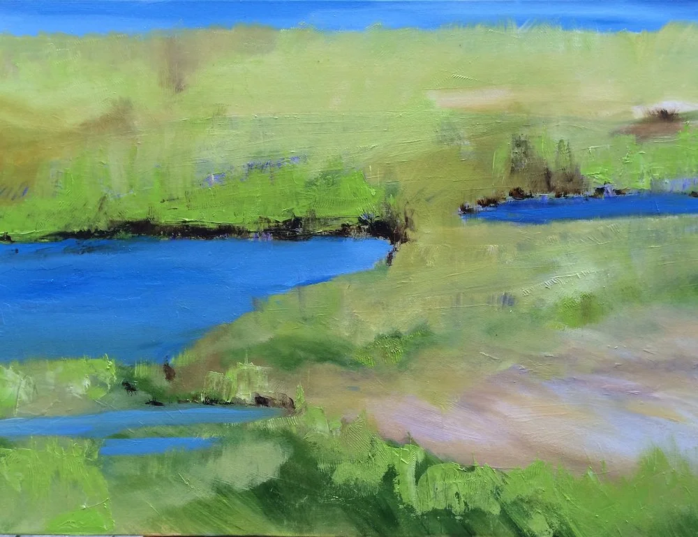 "Wetlands" 36" X 48" oil on wrapped canvas (sold)
