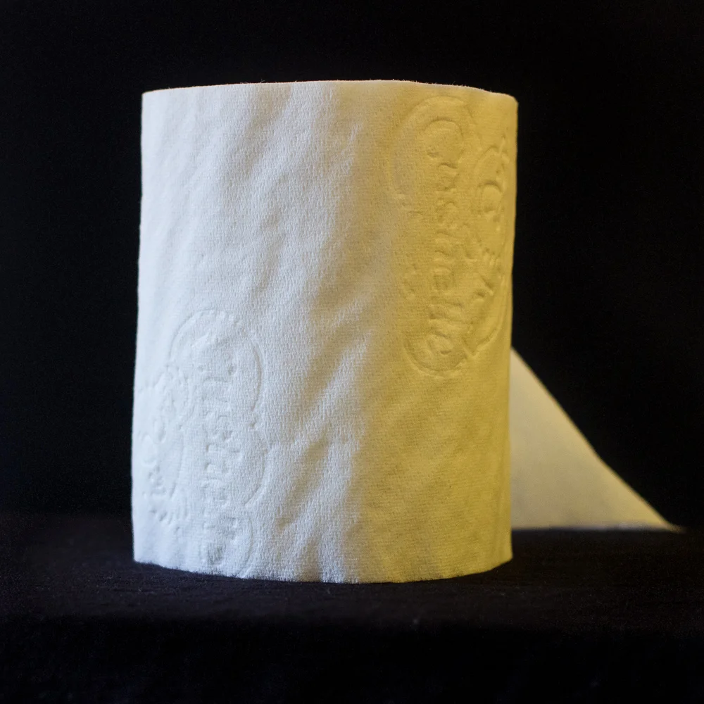 Not the most glamorous subject, but the white loo-roll clearly demonstrates the blueish daylight vs the orange indoor light.