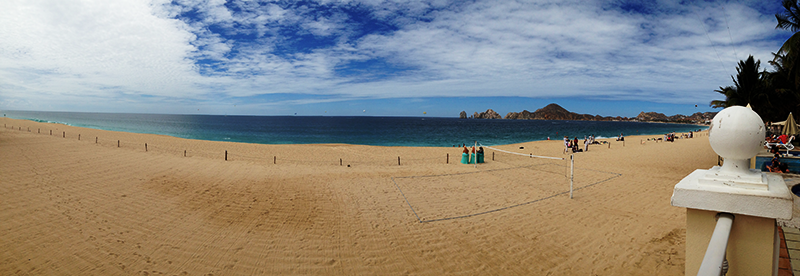 View from the pool. 