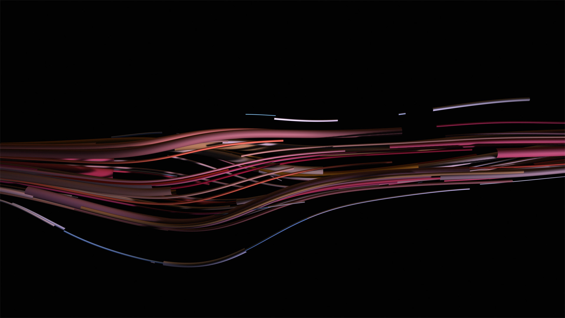 Sound reactive viola solo animation: Partitura: Quayola/Abstract Birds