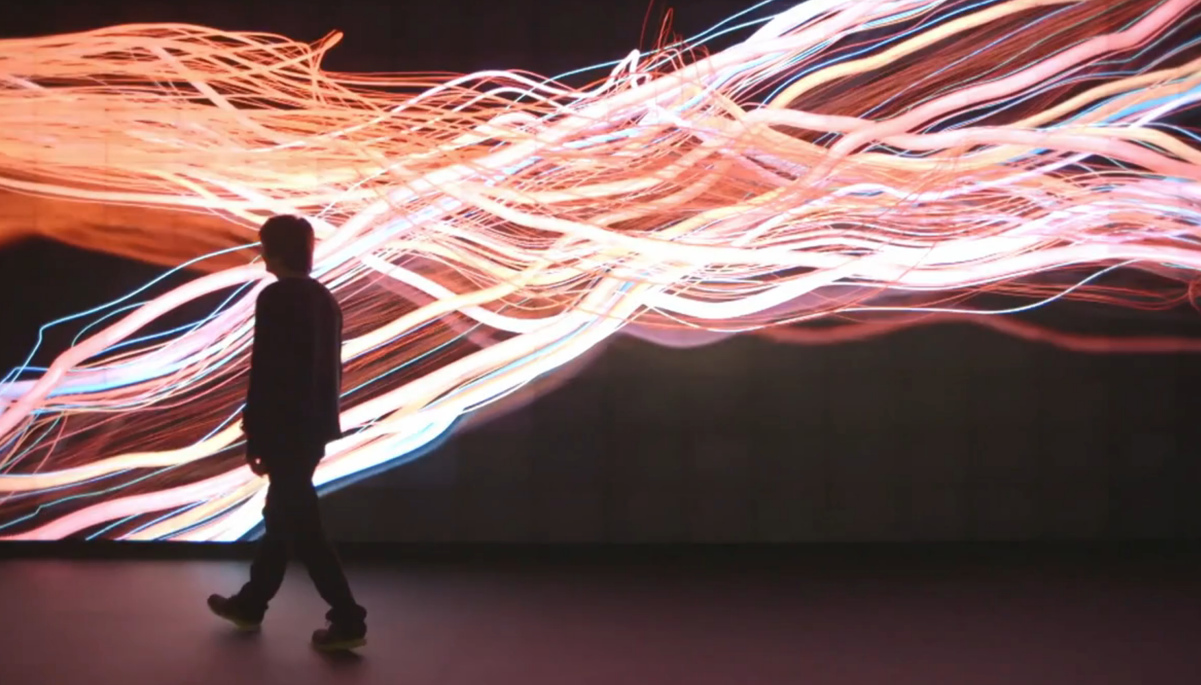 Human motion tracking particle system: Made by Humans: Universal Everything