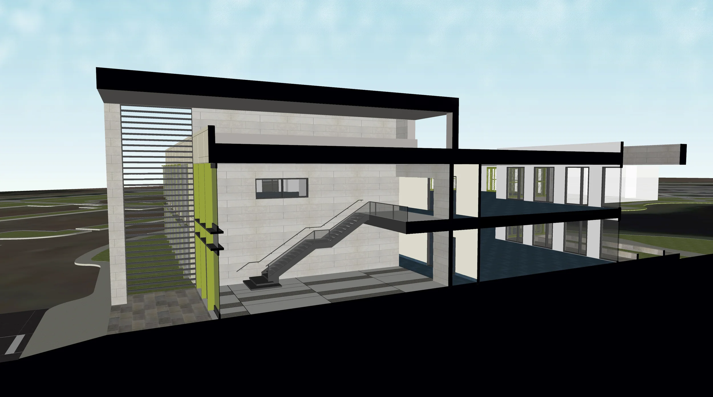 Building Sectional Perspective