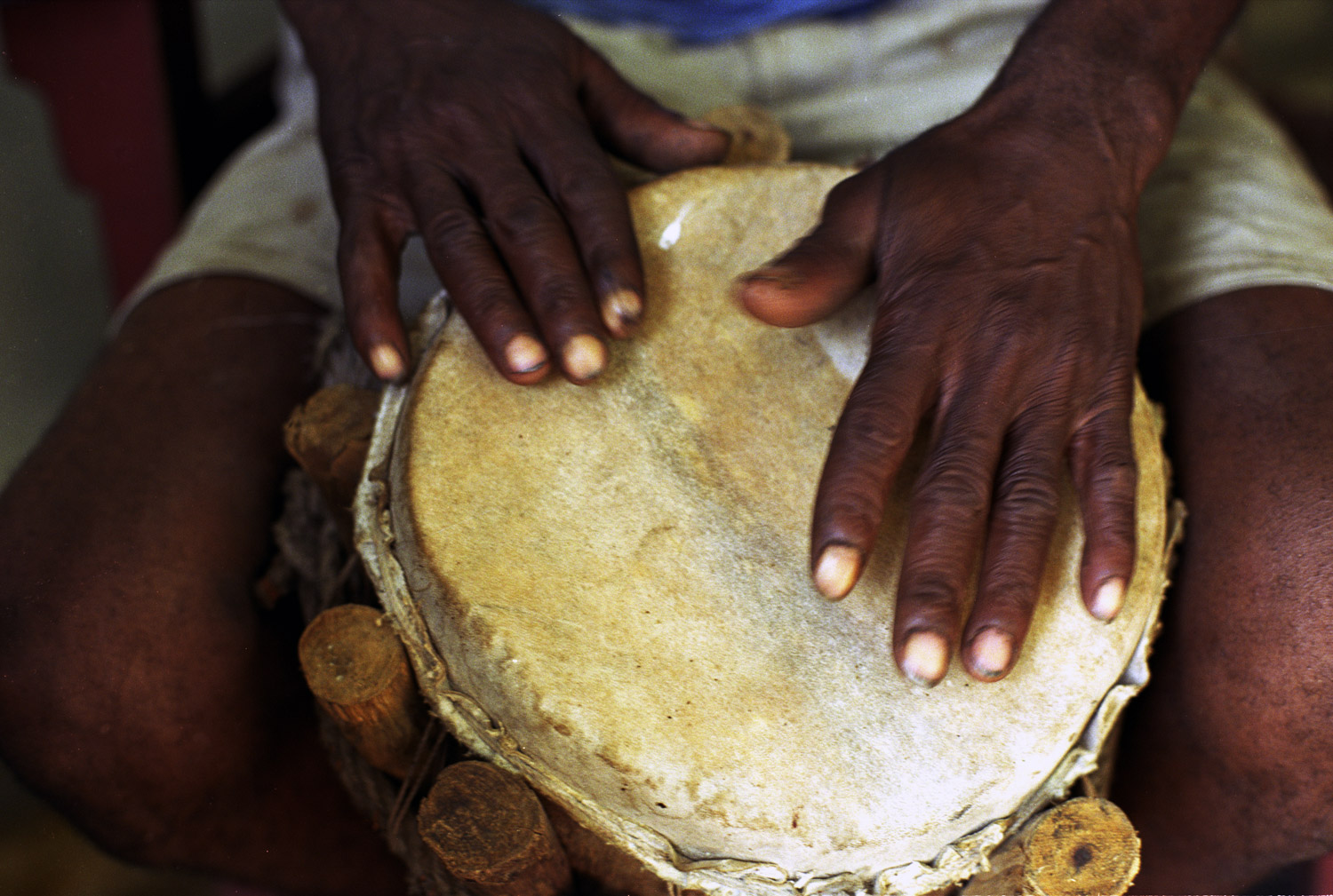 Santeria Drummer, Trinidad, Cuba