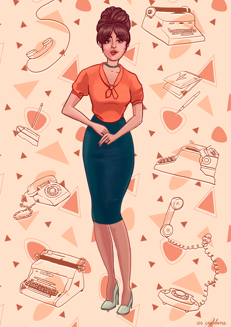 "Secretary" Illustration