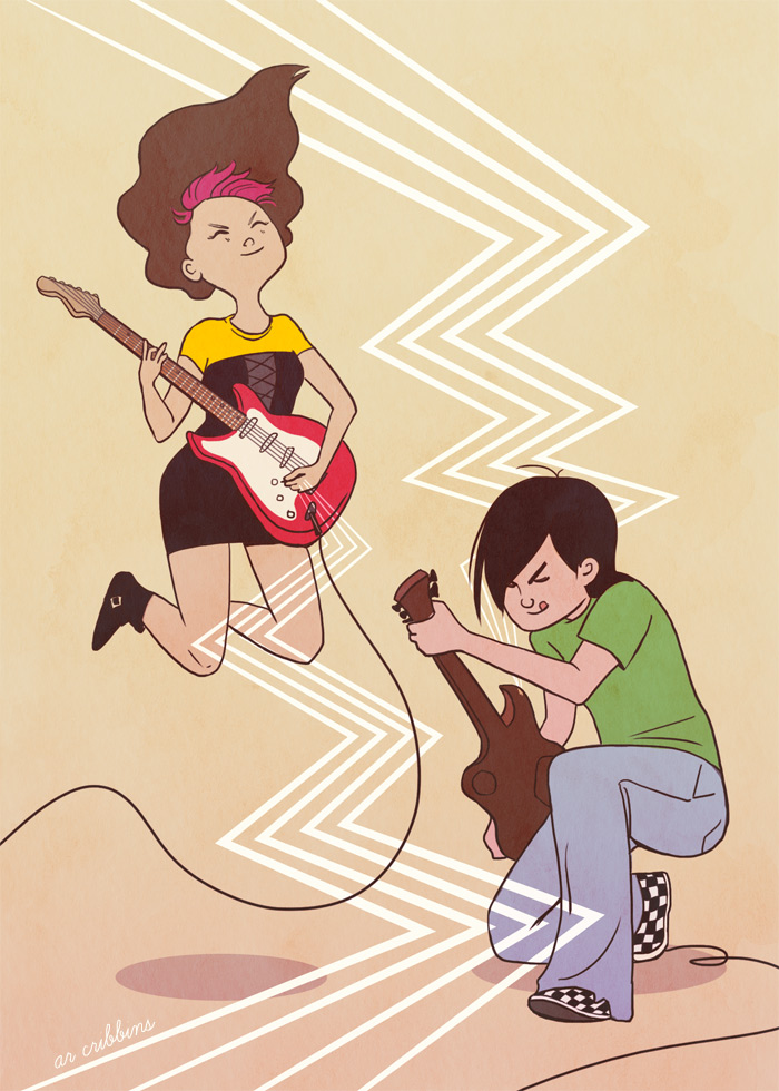 "Rockers" Postcard Design