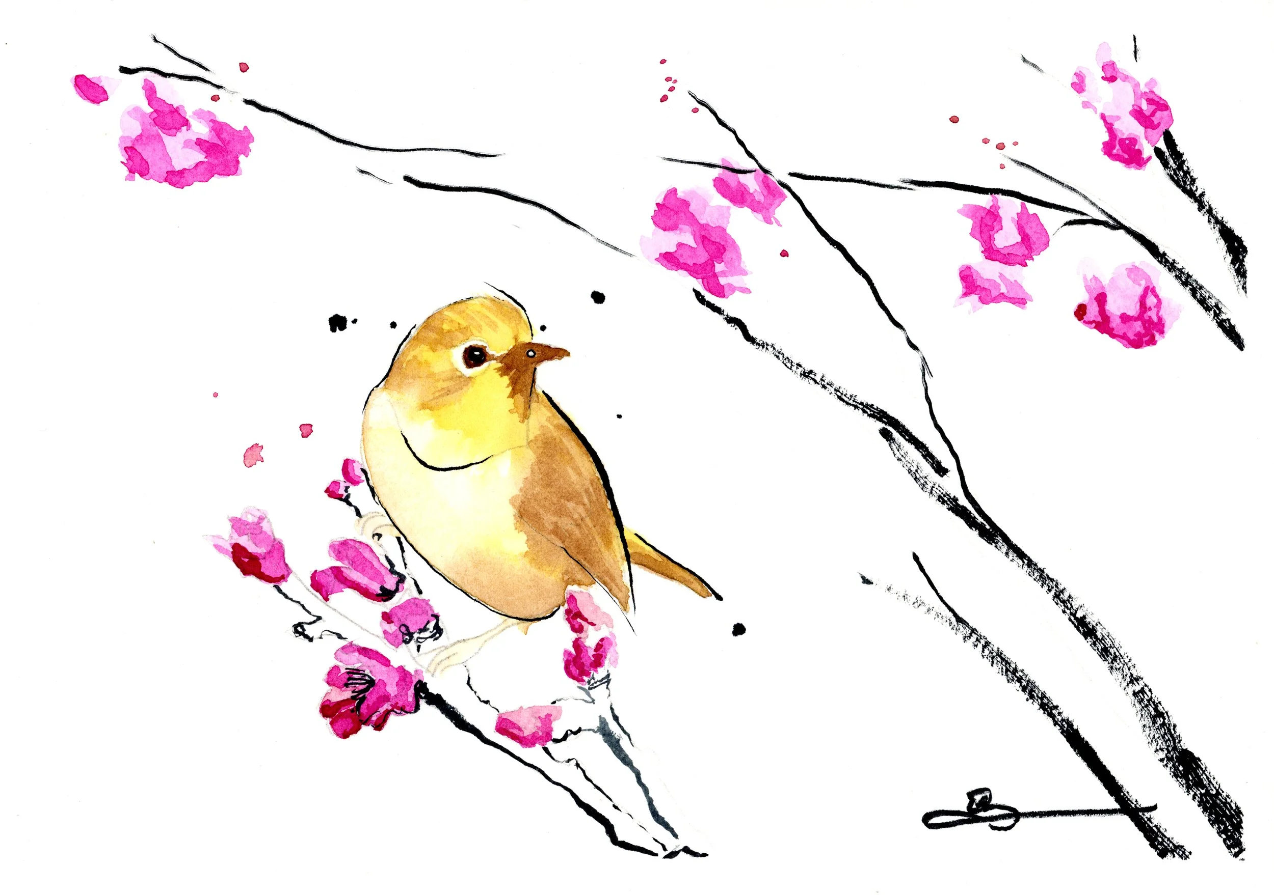 Art Deco Birds: Goldfinch