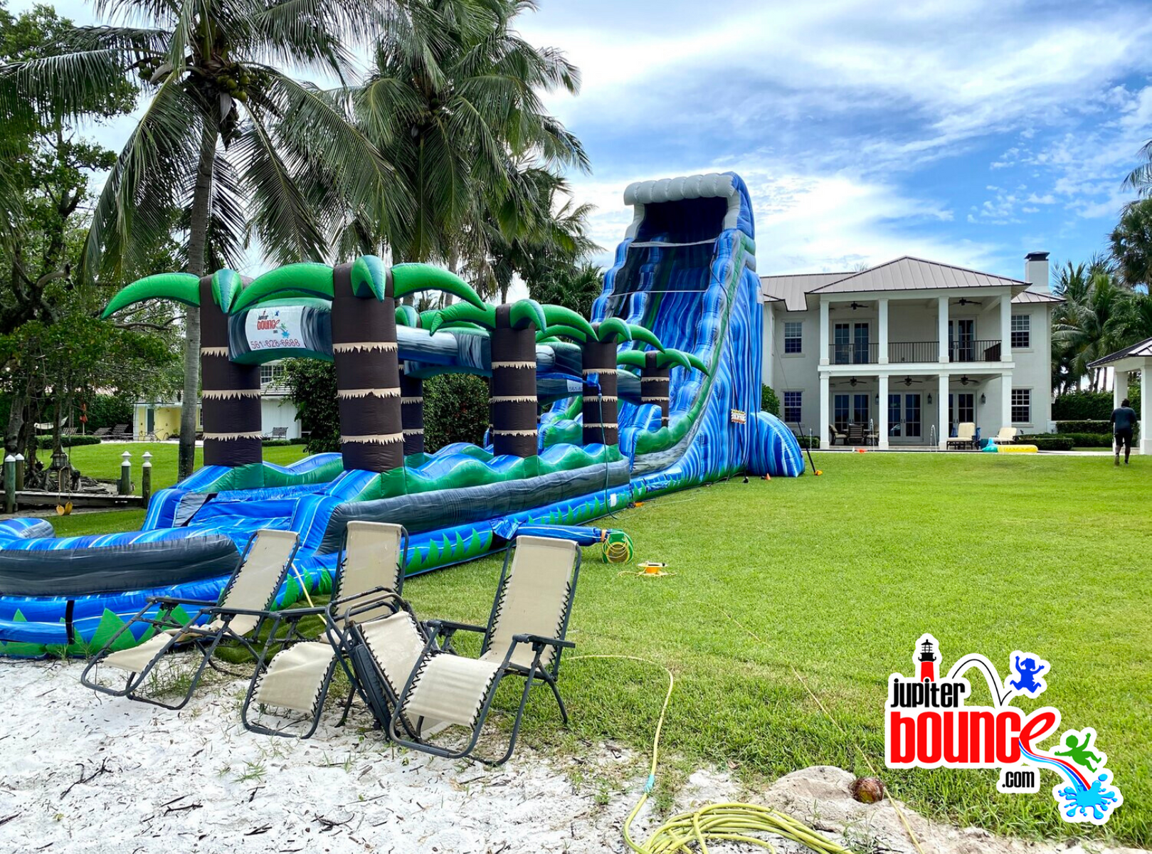 water slide into pool rentals miami