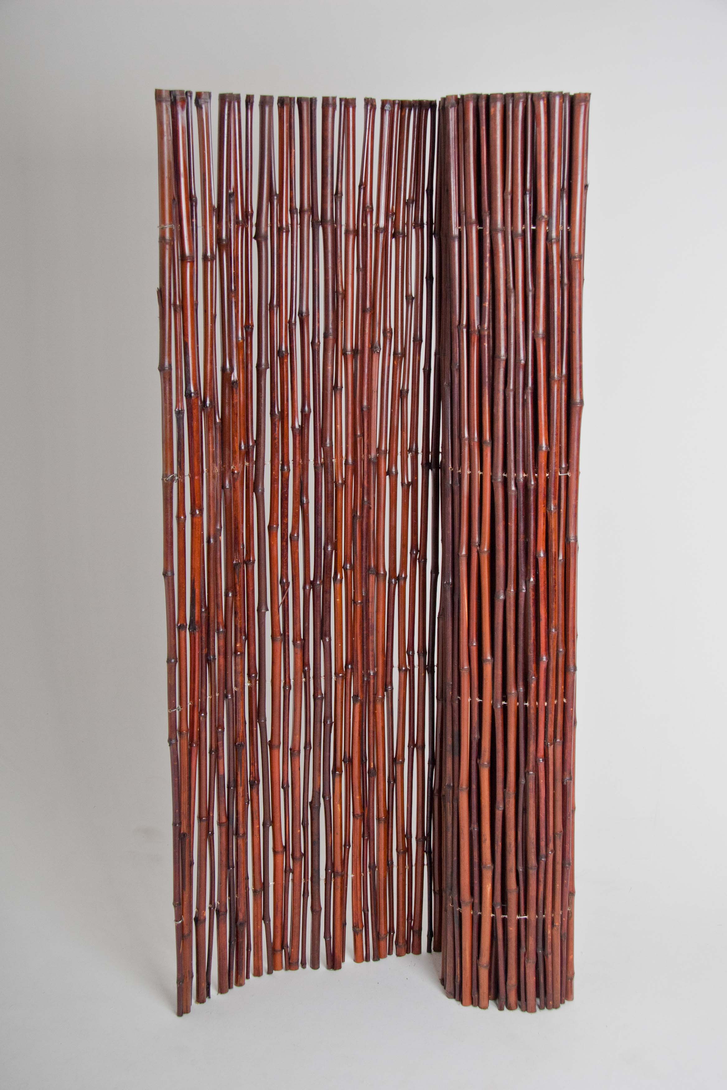 Mahogany bamboo rolled fencing
