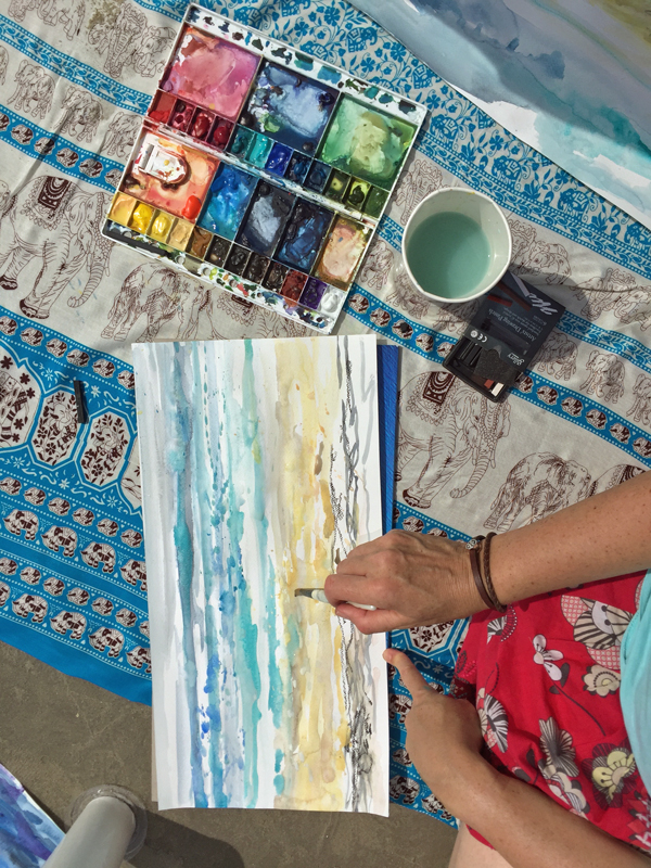 Art Therapy on the beach