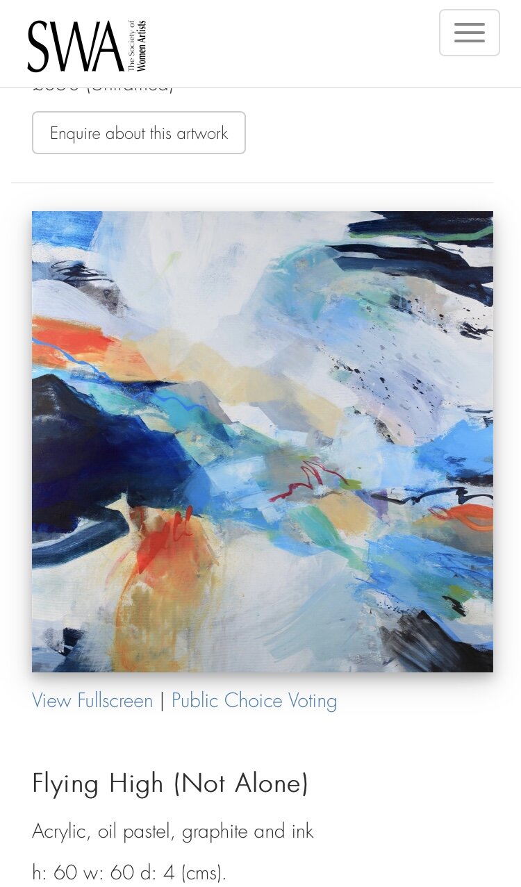 'Flying High (Not Alone)' Selected for SWA 159th Annual Exhibition (SOLD)