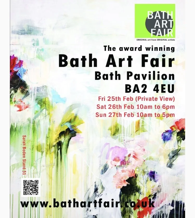 The OFFICIAL BATH ART FAIR POSTER - 'SERENDIPITY II' 770 x 770 cm