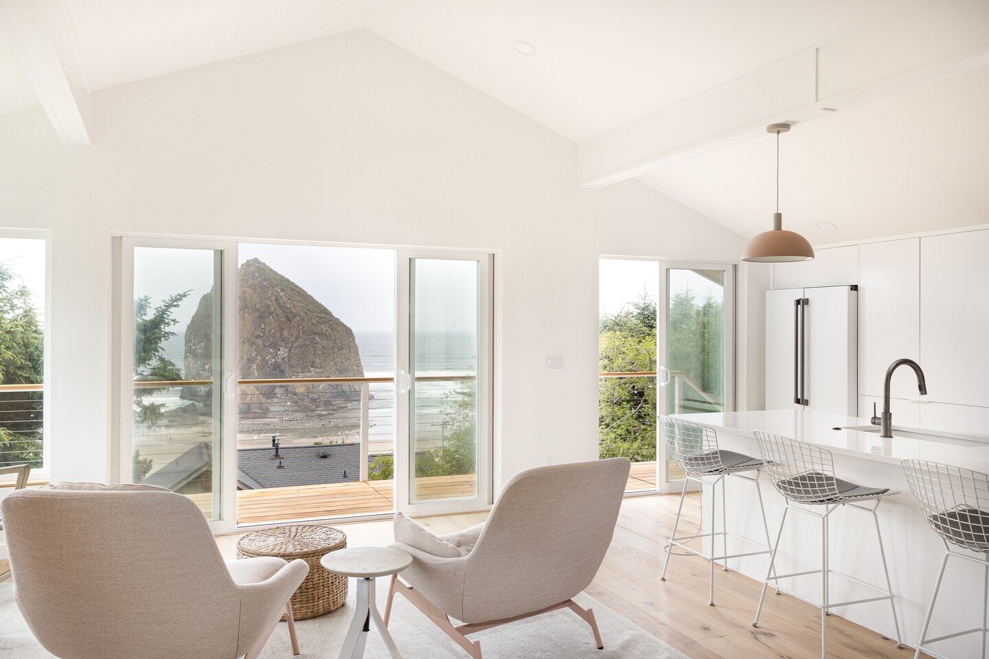 This must be one of the most iconic views in all of Oregon, only made possible after a near teardown of the original home. The full remodel included a second-story addition, extensive structural and MEP replacements throughout, all-new windows, sidin