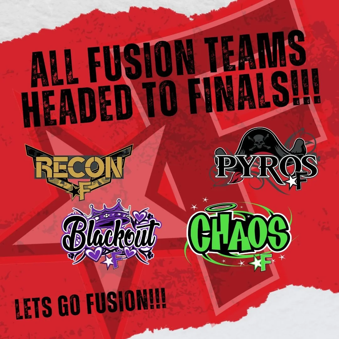 ALL FUSION TEAMS HEADED TO FINALS!!! We are SO PROUD of these teams!!! AHHHHHHH!!!! BIG DAY TOMORROW!!! Sweet dreams of HIT ZEROS!!! Let&rsquo;s go FUSION!!! #fusionswag #summit2026