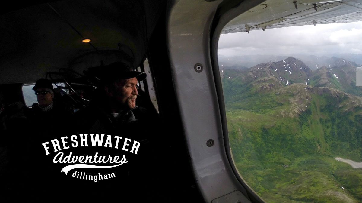 Flying over the Togiak Wildlife refuge.