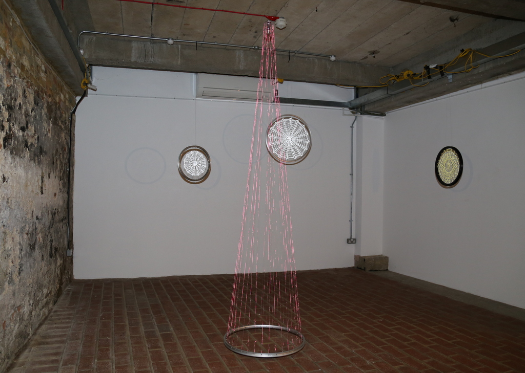 Wheels and Spokes installation view at Pie Factory, Margate (2017)