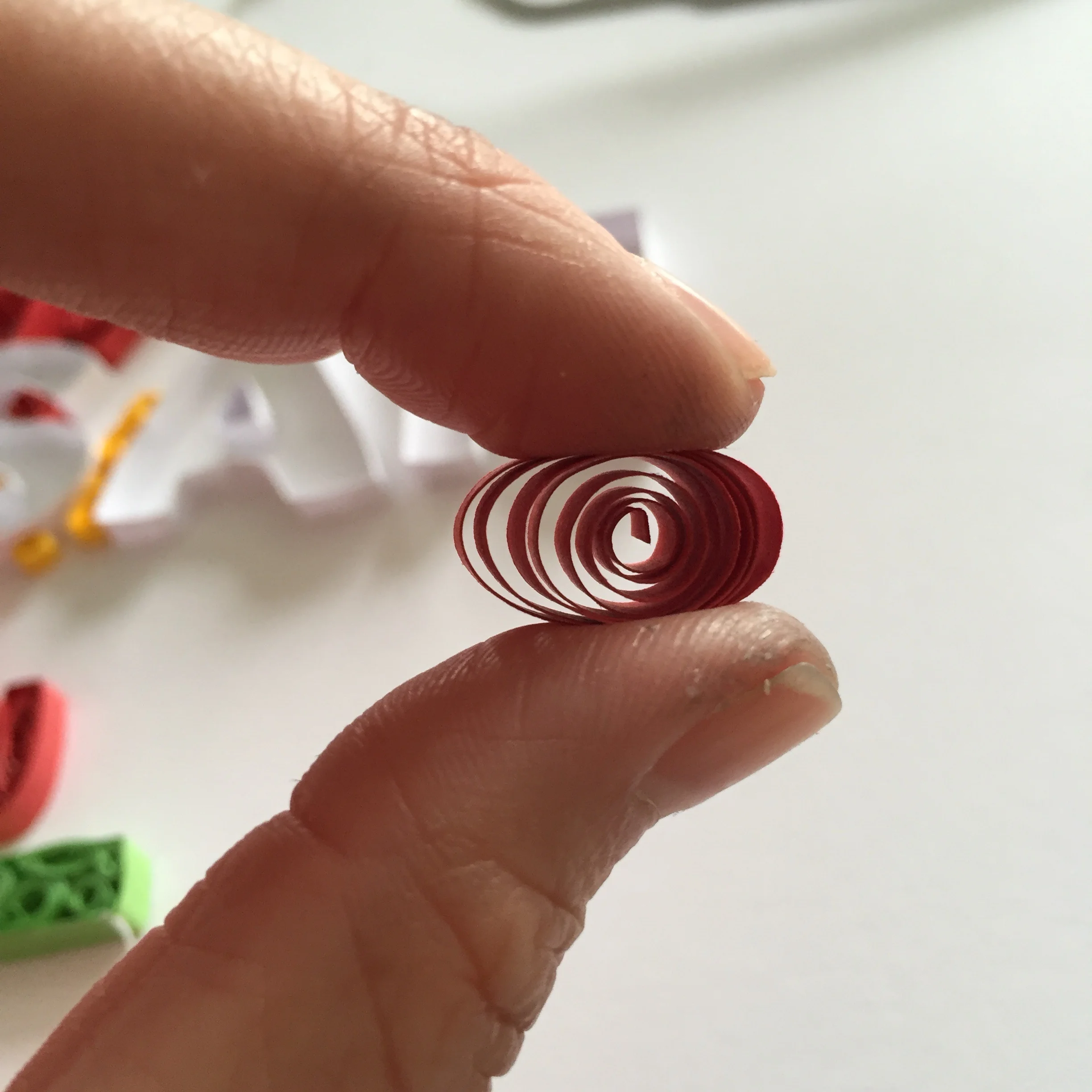 Press and hold the glued area