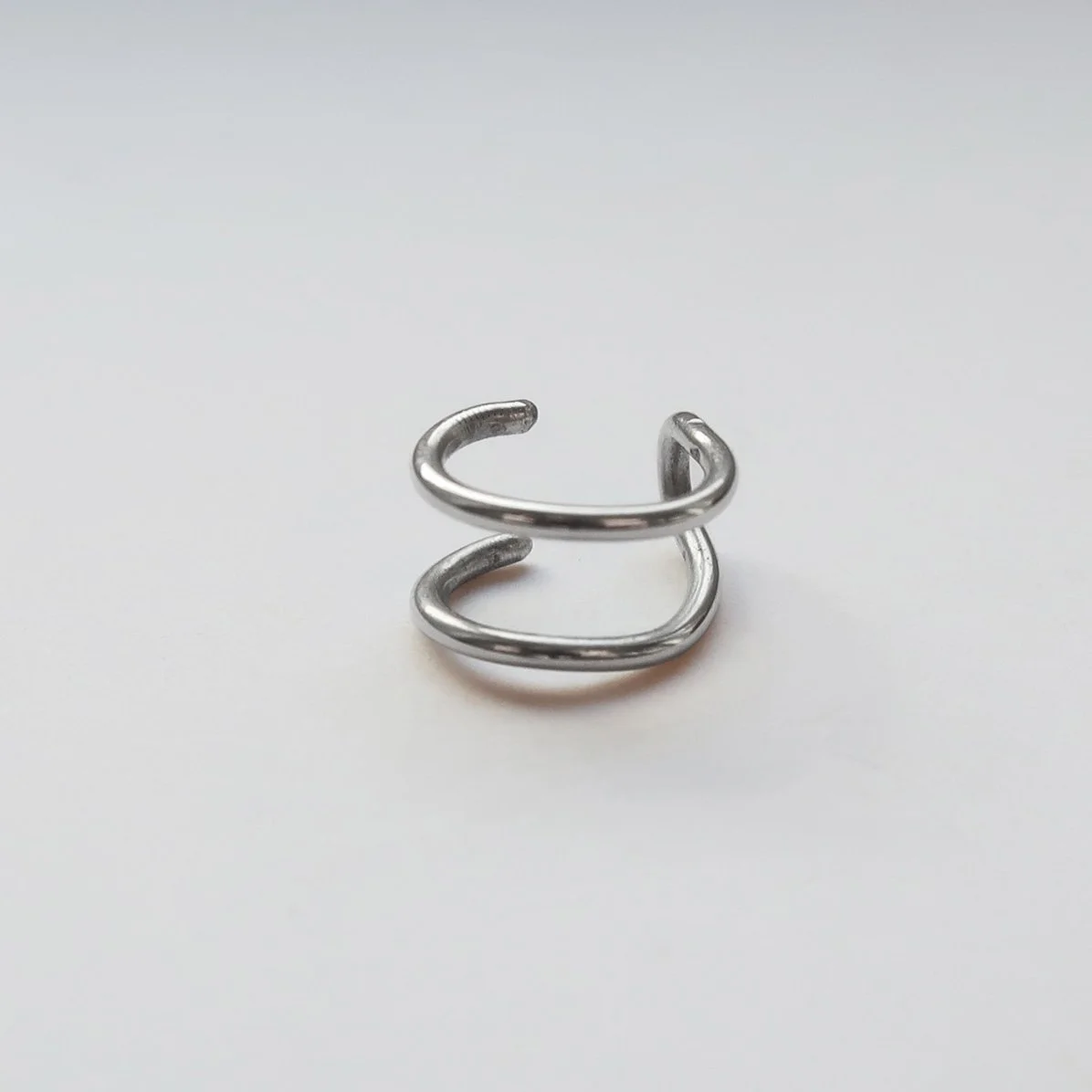 Ear Cuff Double Sterling Silver