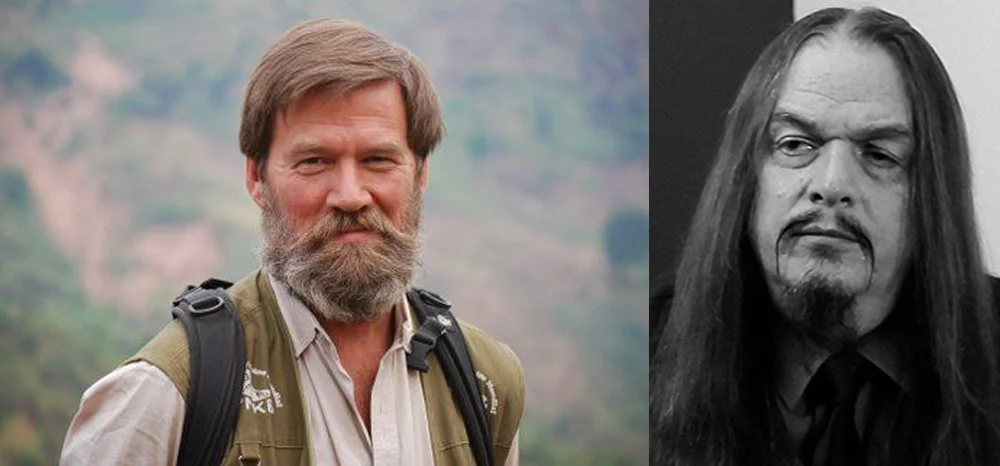 Two of many TetZooCon 2018 speakers. Left: Ian Redmond; right: Aron Ra. Images: (c) Ian Redmond, (c) Aron Ra.