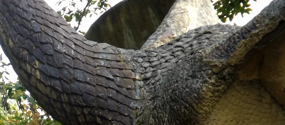And here’s a close-up of that detail. I absolutely adore the work here; check out all those individual scales. It seems remarkable now to think that Owen and Hawkins really imagined pterosaurs to look like this, but here’s the evidence. Image: Darren Naish.