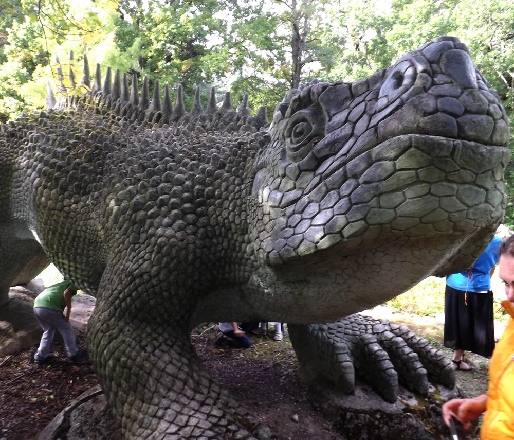 Hylaeosaurus was thought by Owen and Hawkins to be an iguana-like reptile with a “lofty serrated or jagged crest, extended along the middle of the back”, though many aspects of the reconstruction were noted as being “at present conjectural” (Owen 2013, p. 18). Image: Darren Naish.