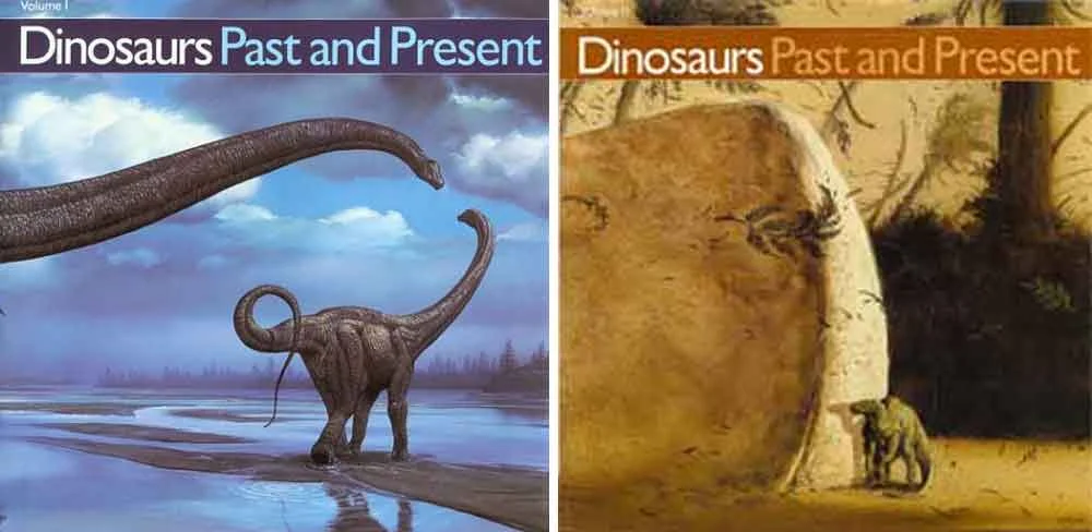 There aren’t many ‘crucial’/’must have’ volumes on palaeoart, but the Dinosaurs Past and Present volumes are almog them, volume II in particular because of Greg Paul’s article (Paul 1987). Images: Natural History Museum of Los Angeles County/University of Washington Press.