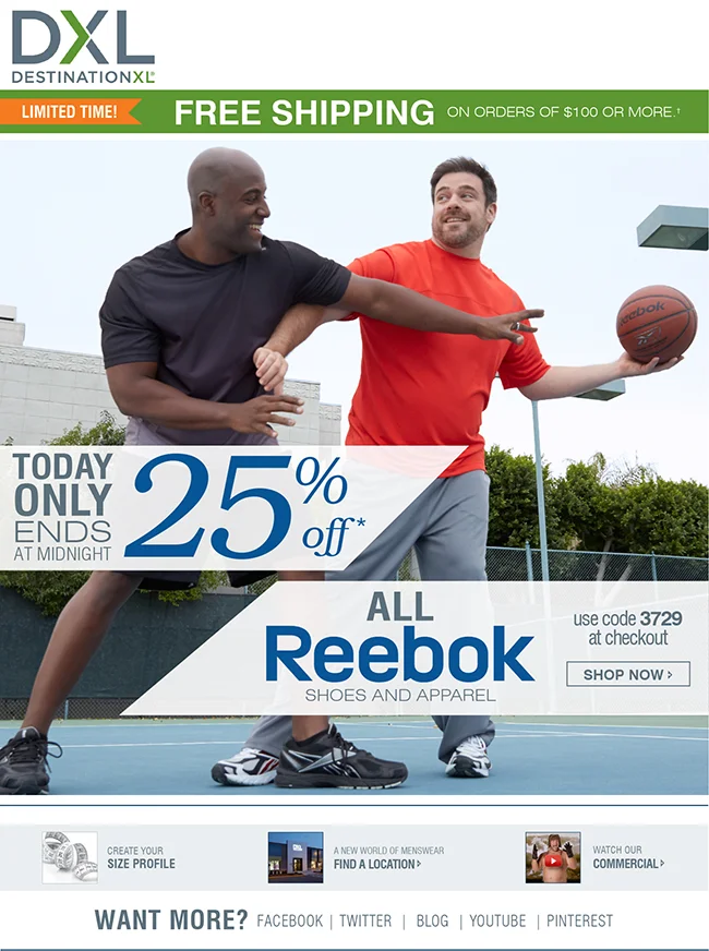 Destination XL - Reebok