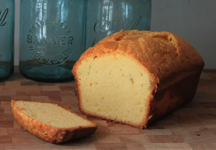 Emily's homemade pound cake.