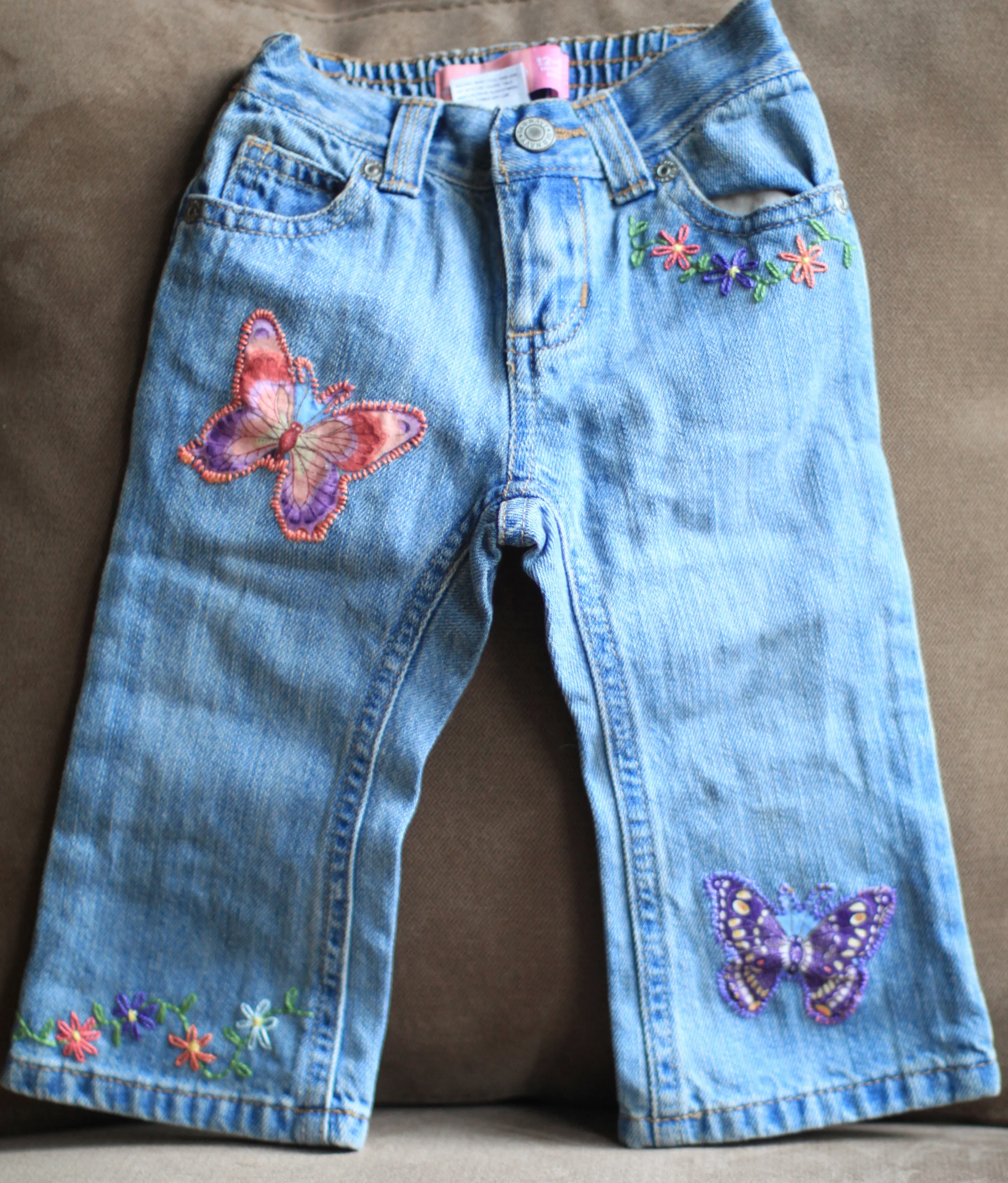 Hand Embellished Jeans for Toddler