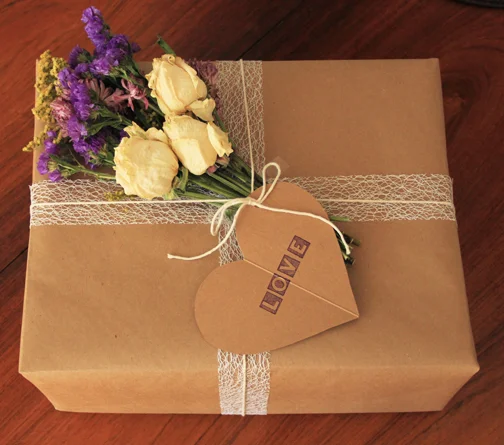 Dried flowers for a gift