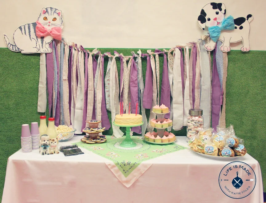 Vintage Kitty and Puppy Birthday Party