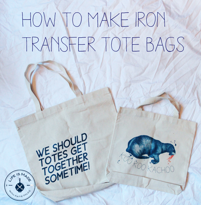Diy Iron Transfer Canvas Tote Bags