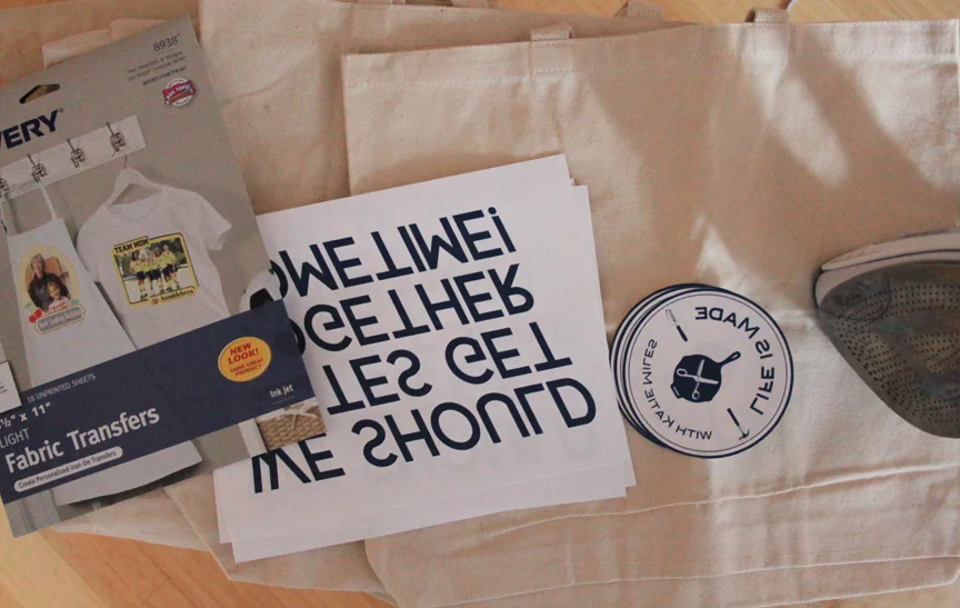 How to make an iron transfer canvas tote bag