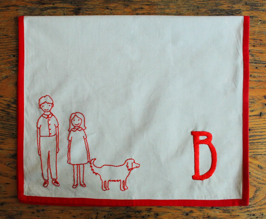 Embroidered Tea Towel Tutorial