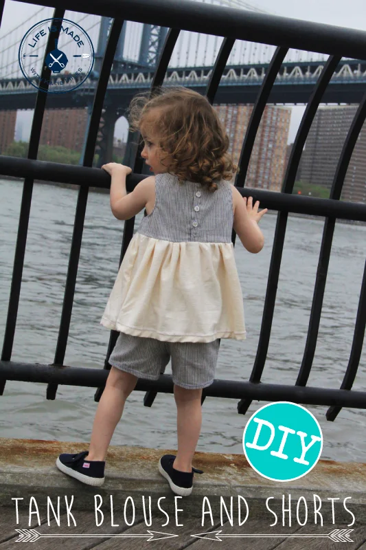 Make this Tank Blouse and Shorts Set // Life is Made with Katie Miles // www.lifeismade.com