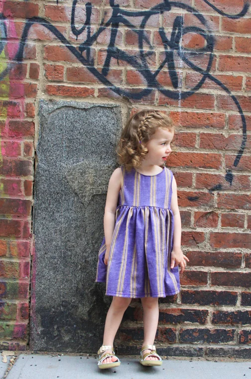 Tutorial for How to Sew a Button Back Tank Dress for a Little Girl // Life is Made with Katie Miles // www.lifeismade.com