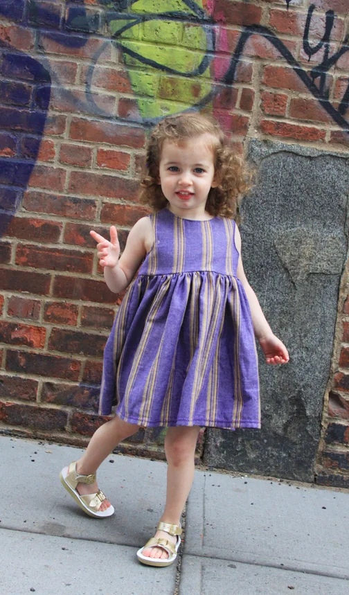 Tutorial for How to Sew a Button Back Tank Dress for a Little Girl // Life is Made with Katie Miles // www.lifeismade.com
